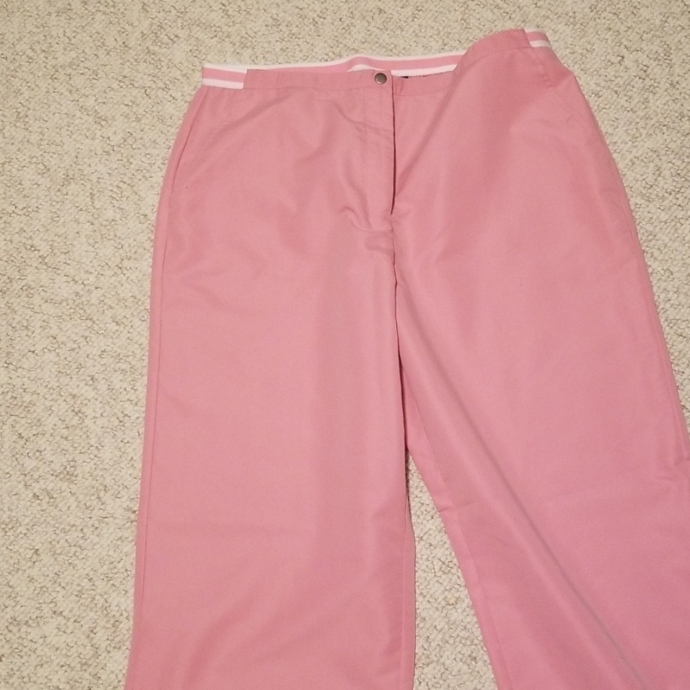 Izod Pink Golfing Pants. - Picture 2 of 8